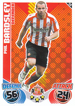 Phil Bardsley Sunderland 2010/11 Topps Match Attax #U39